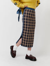 Plaid Knit Skirt