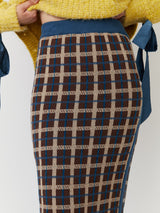 Plaid Knit Skirt