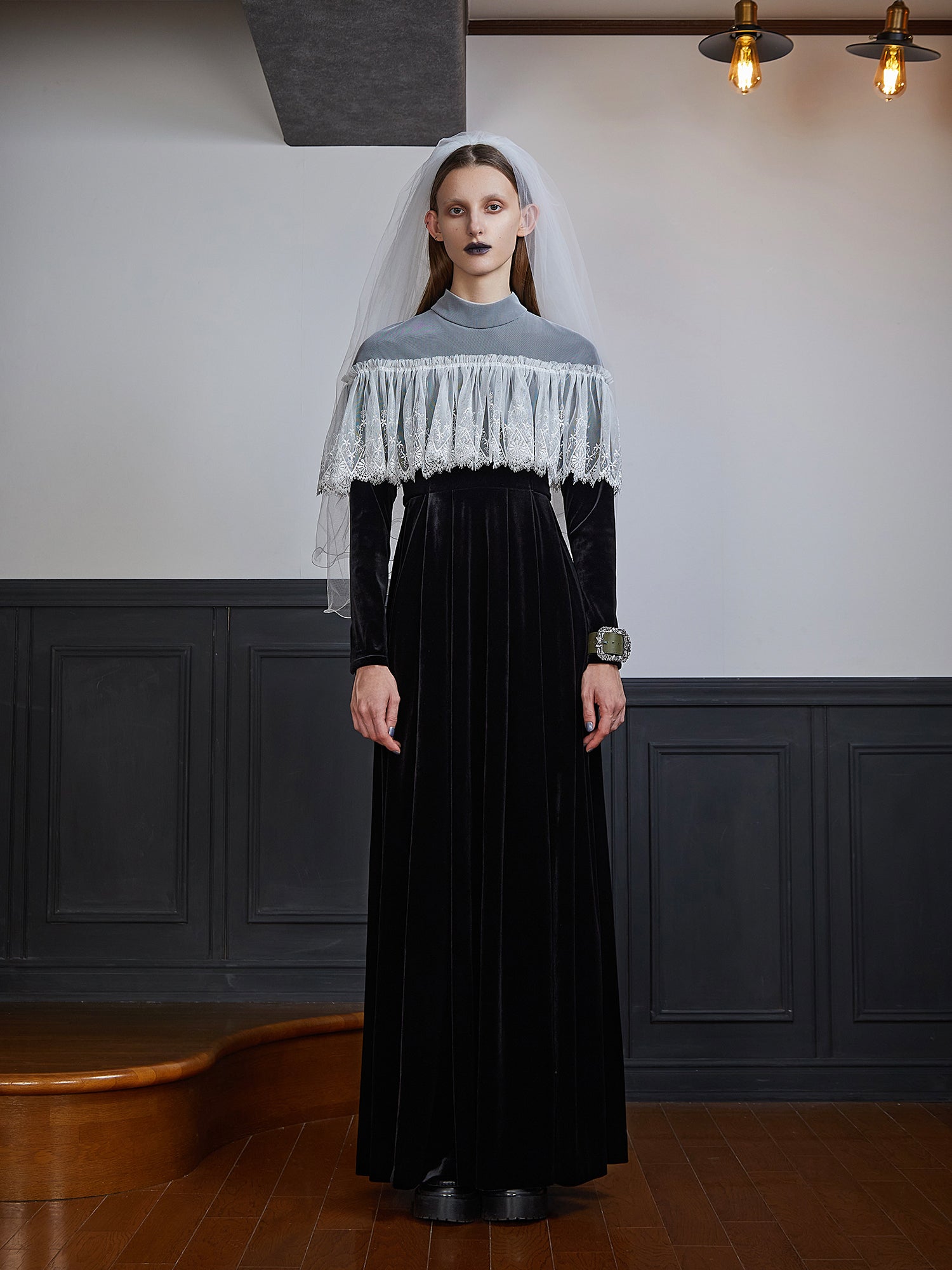 Lace Velour Dress – PAMEO POSE   公式オンラインストア