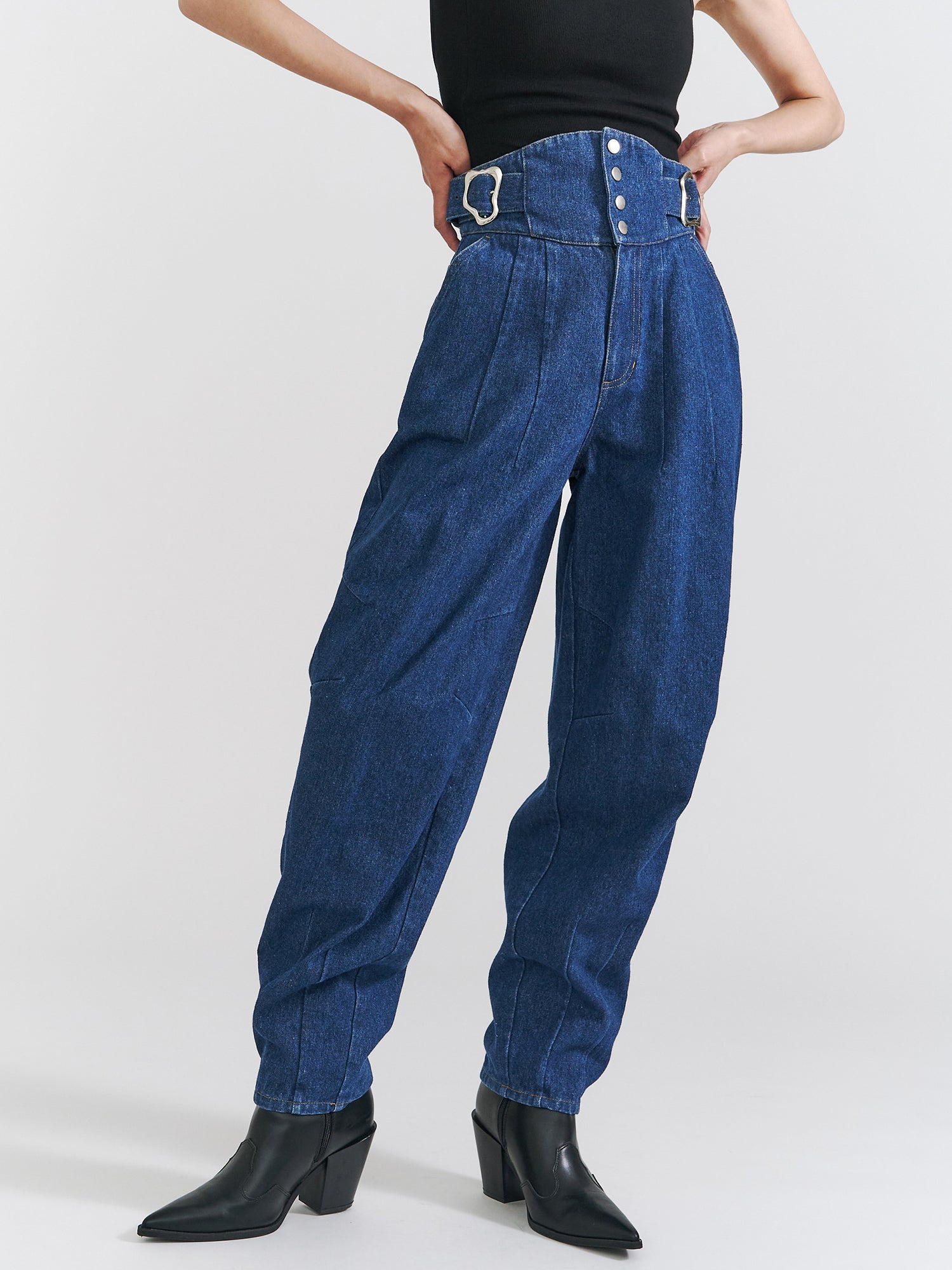 ランキングや新製品 PAMEO ブラック Pants Denim Pete POSE デニム