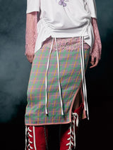 Plaid Knit Skirt
