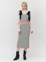 Plaid Knit Skirt