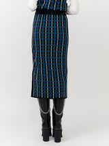 Plaid Knit Skirt