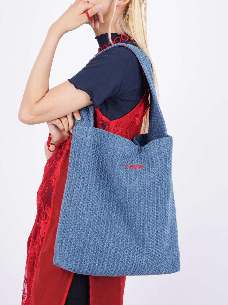 Shrink Denim Tote Bag