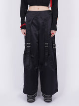 Glitter Belted Baggy Trousers