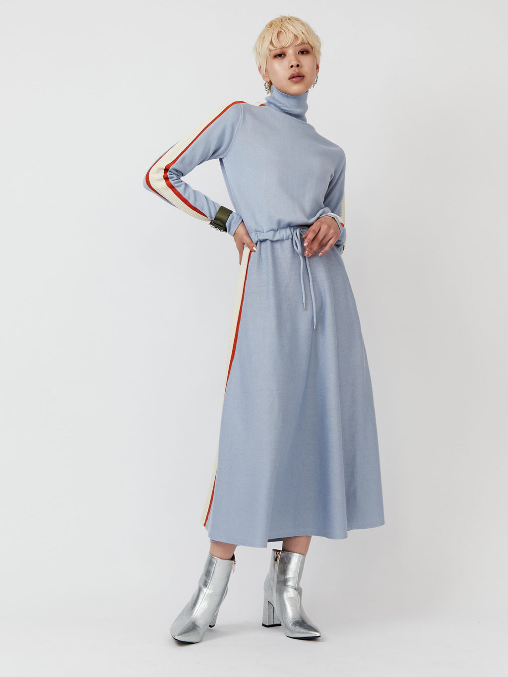 PAMEO POSE ワンピース Side Line Knit Dress-activusconnectus.com