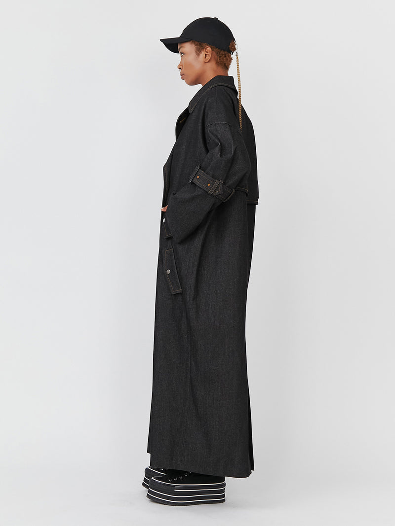 Black Denim Coat – PAMEO POSE | 公式オンラインストア