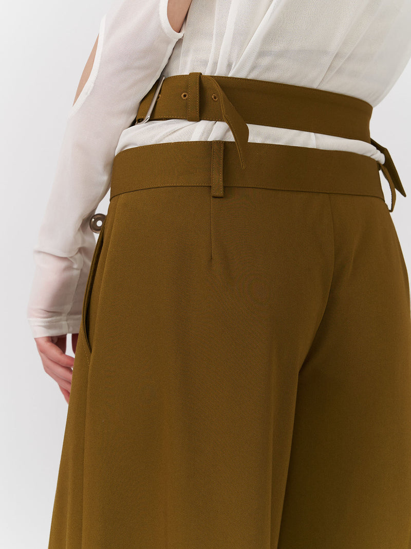 V Belt Wide Trousers – PAMEO POSE | 公式オンラインストア