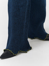 Bicolor Knit Pants