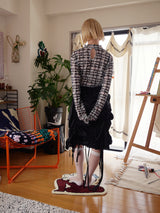 【YUUKI】My checkered patterns Sheer long sleeves