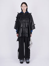 2Way Eco Leather Poncho