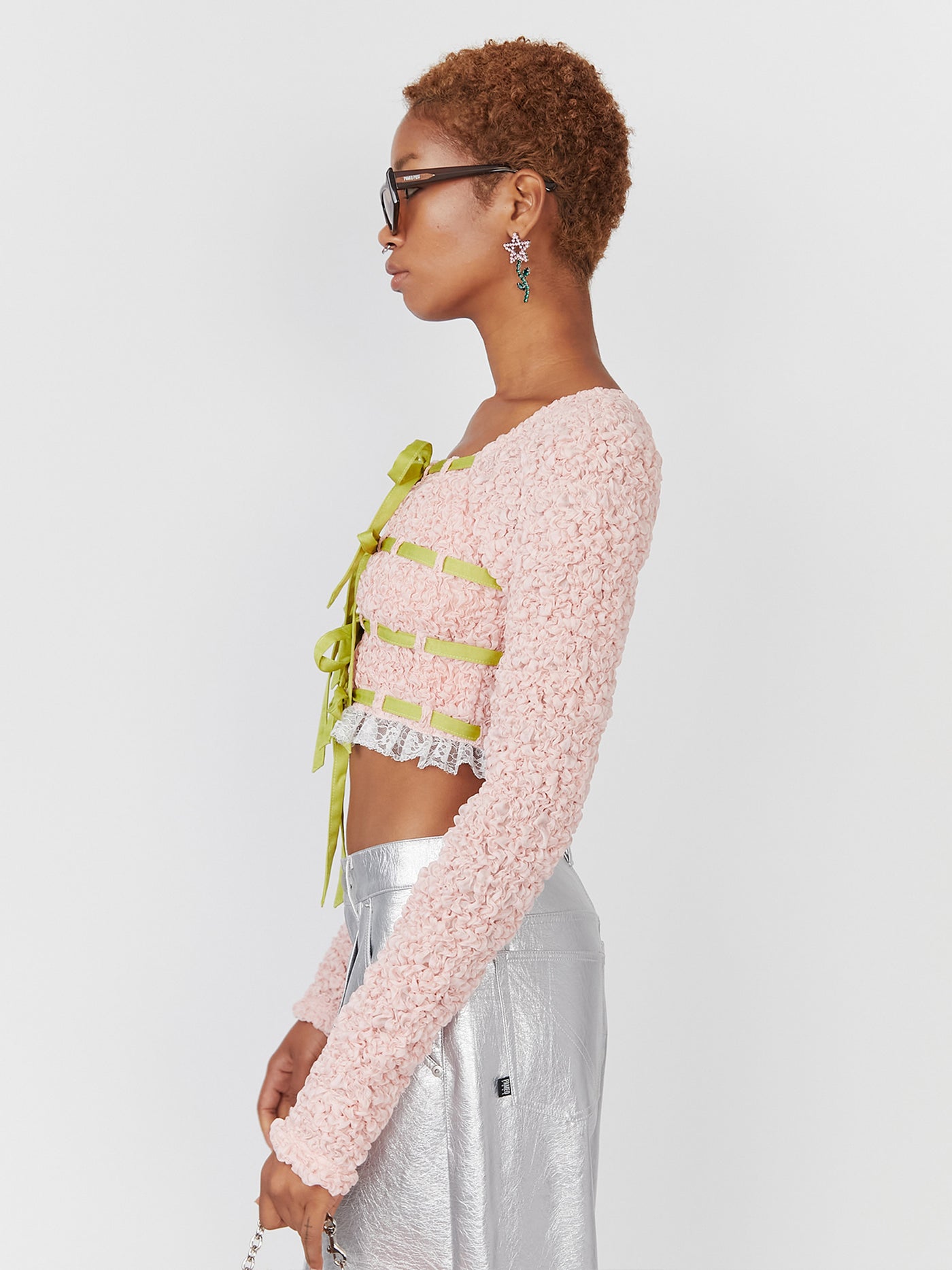 Saturday Night Blouse Pink – PAMEO POSE | 公式オンラインストア