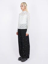 Nerd Pattern Sheer Long T