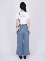 Pearl Denim Baggy Trousers