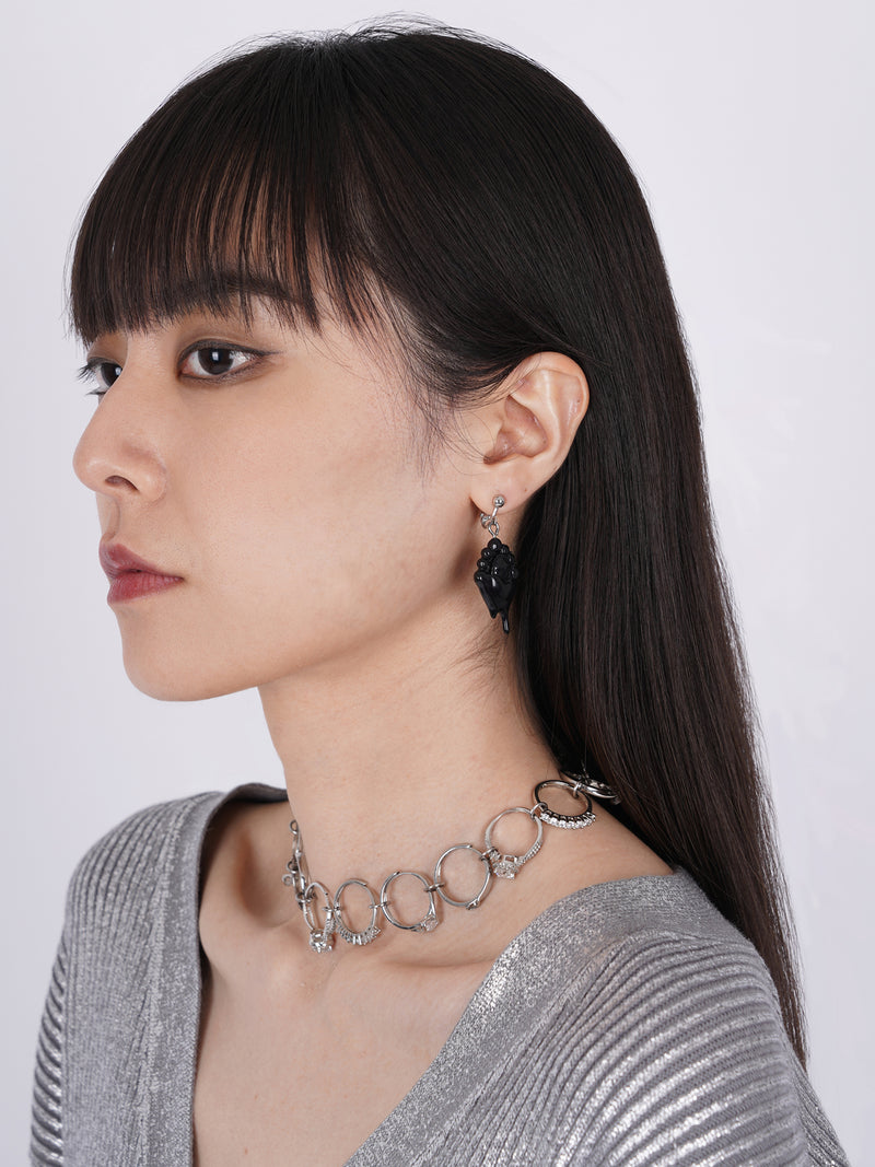 Toy Ring Choker Type Silver