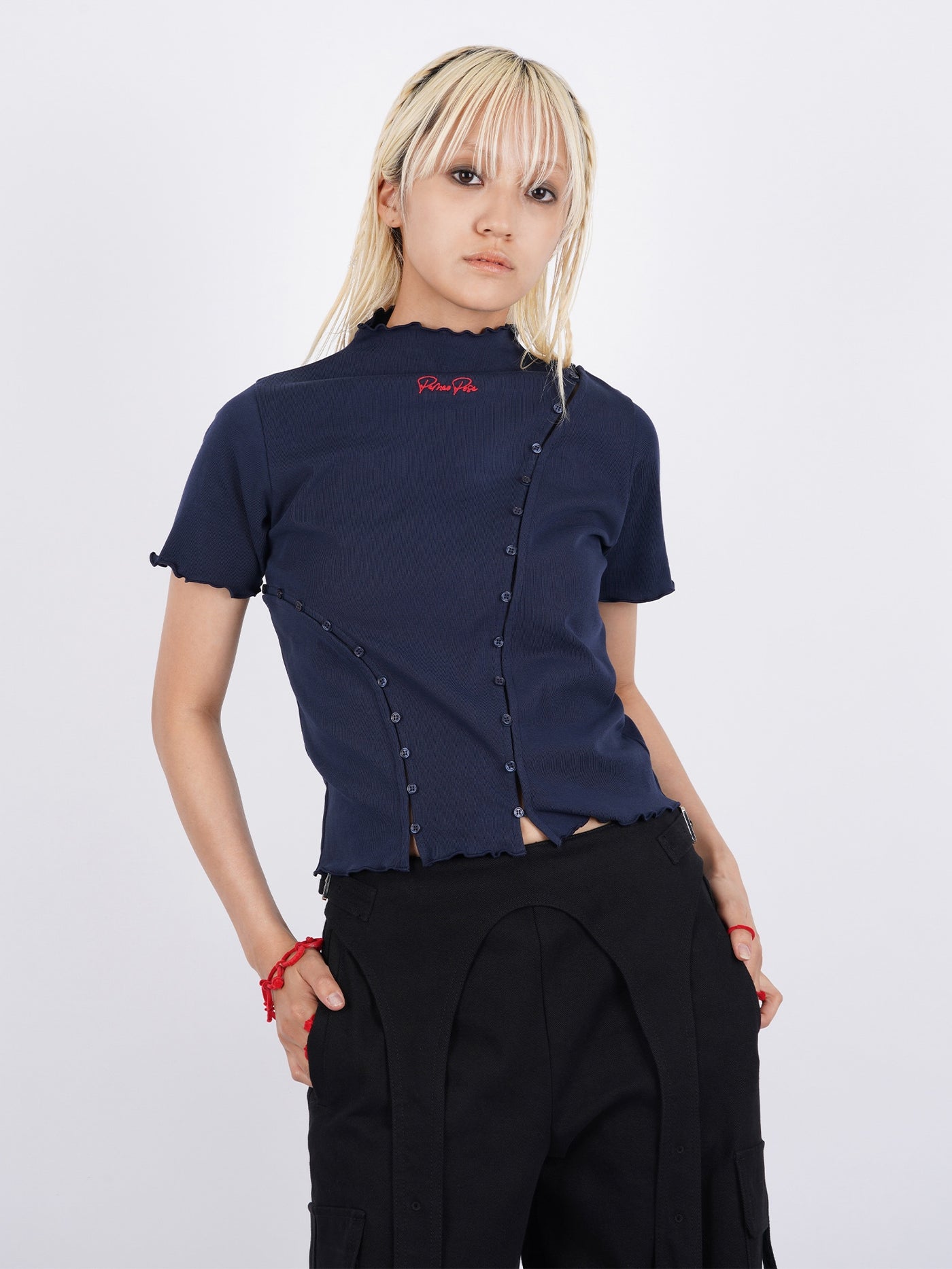 【専用】PAMEO POSE Tシャツ 牡蠣 パール ブラック 2025年最新】パメオポーズ レディース 半袖(Tシャツ) Tシャツ