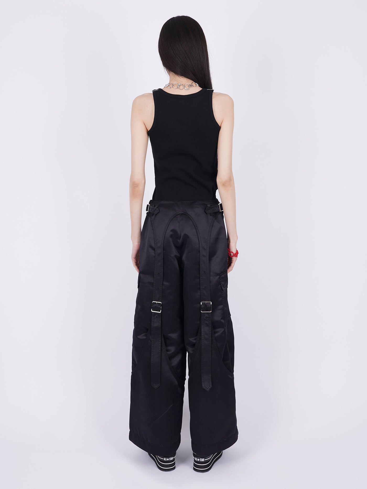 Glitter Belted Baggy Trousers – PAMEO POSE | 公式オンライン