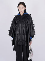 2Way Eco Leather Poncho