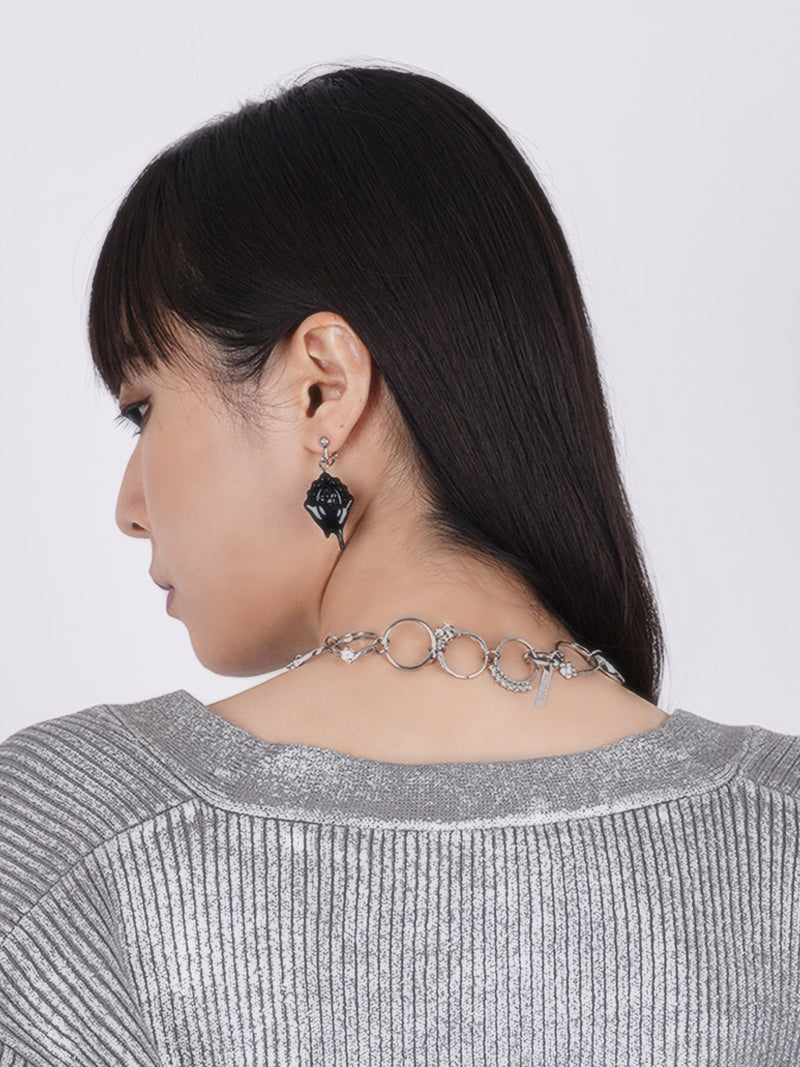 Toy Ring Choker Type Silver