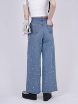 Pearl Denim Baggy Trousers