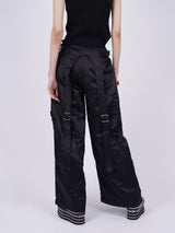 Glitter Belted Baggy Trousers