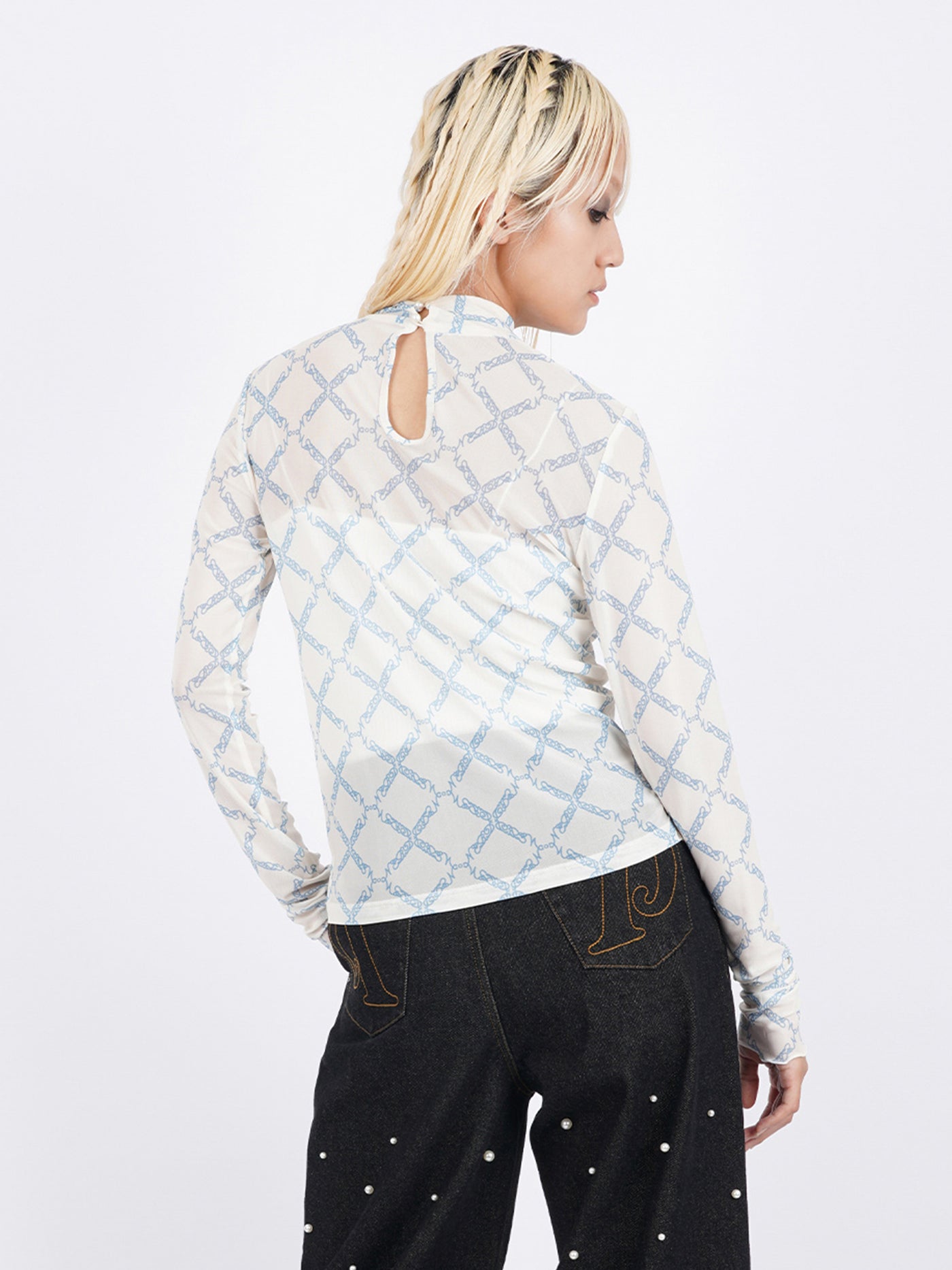 Nerd Pattern Sheer Long T – PAMEO POSE | 公式オンラインストア