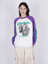 Nerd Girl Tour Raglan Long Sleeve Tee