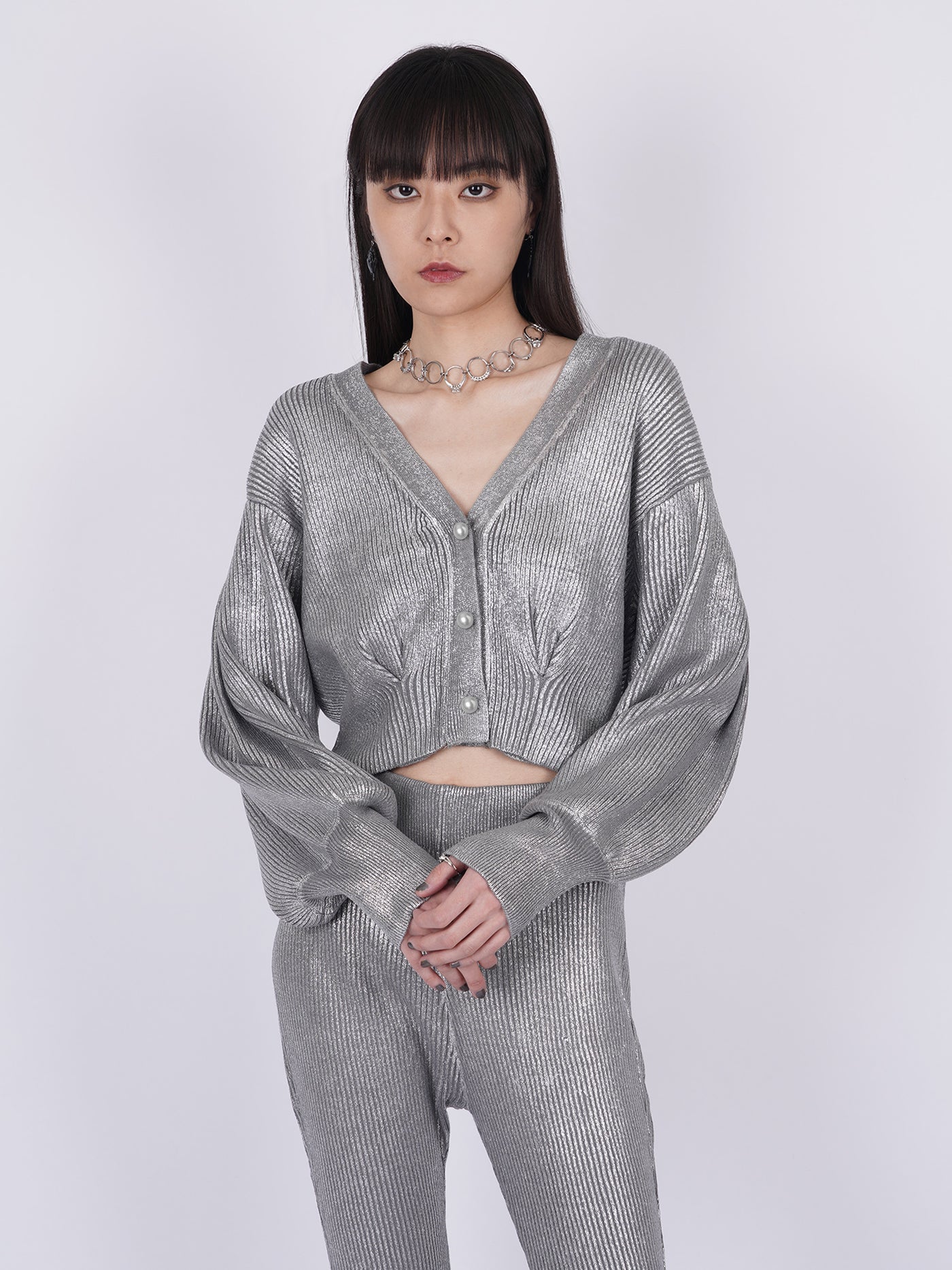 Foil Printed Cardigan – PAMEO POSE | 公式オンラインストア