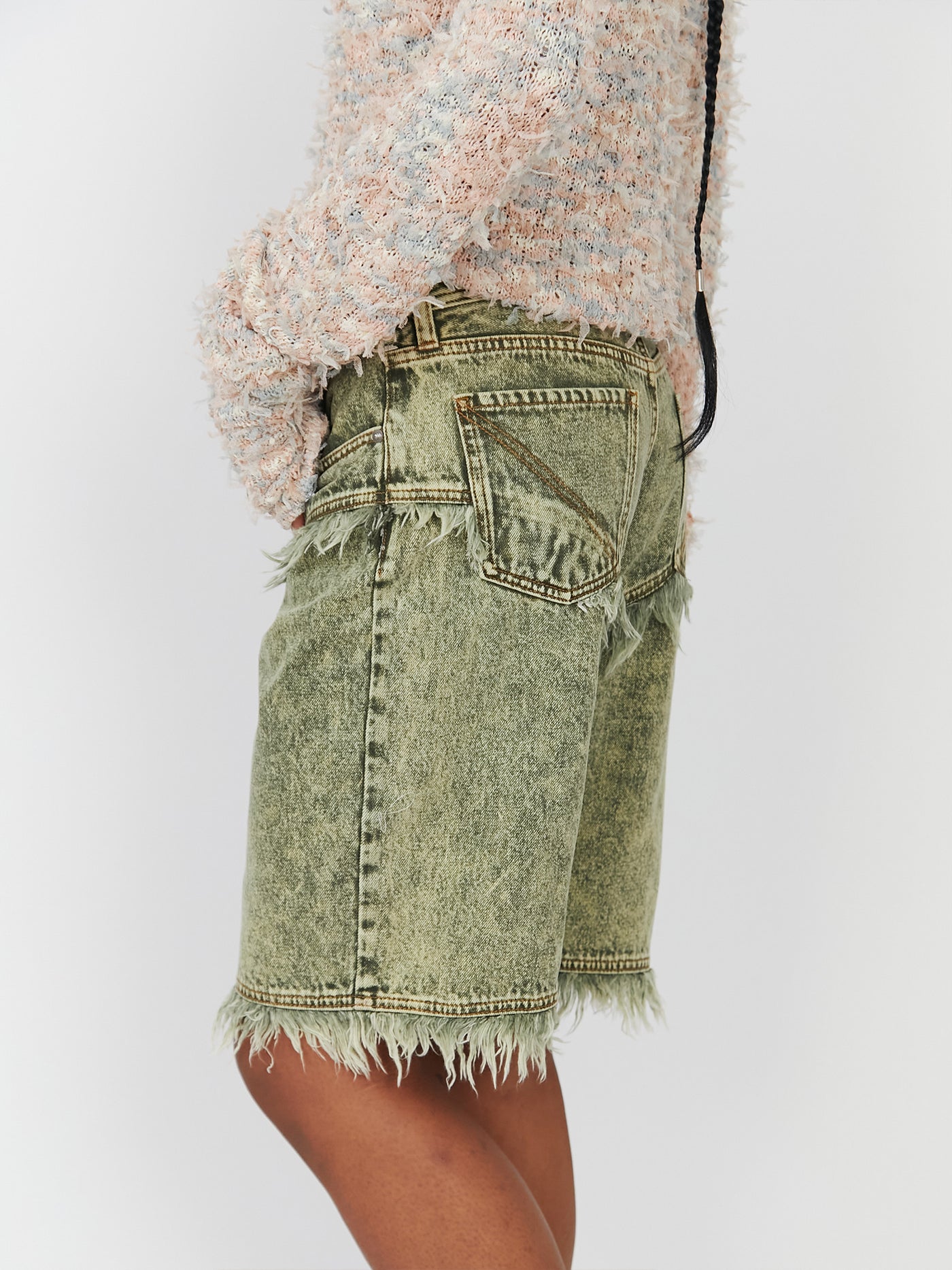 Washed Denim Half Pants – PAMEO POSE | 公式オンラインストア