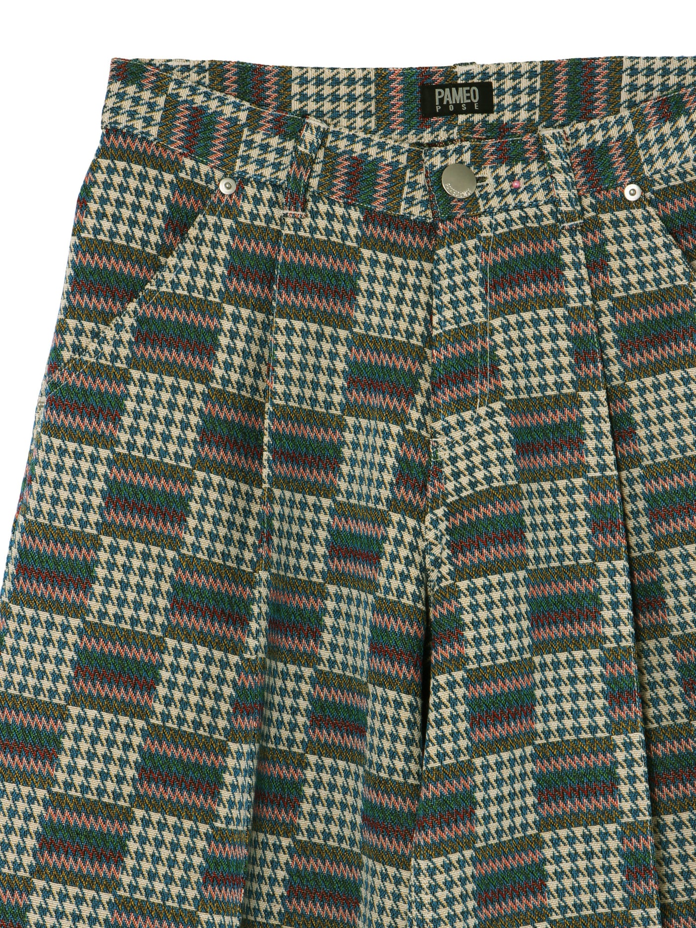 Patchwork Jacquard Trousers – PAMEO POSE | 公式オンラインストア