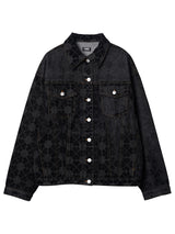 Pixel Clover Denim Jacket