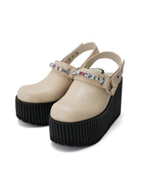 Multi Bijou Sabot Shoes