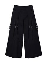 Drill Belted Baggy Trousers