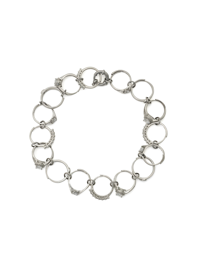 Toy Ring Choker Type Silver