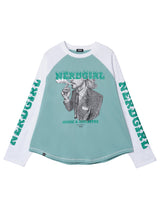 Nerd Girl Tour Raglan Long Sleeve Tee