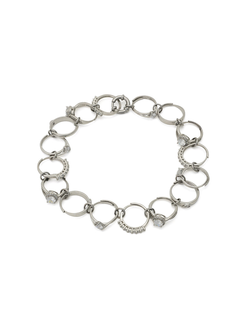 Toy Ring Choker Type Silver