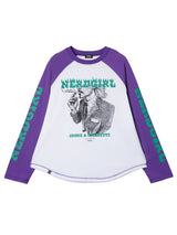 Nerd Girl Tour Raglan Long Sleeve Tee