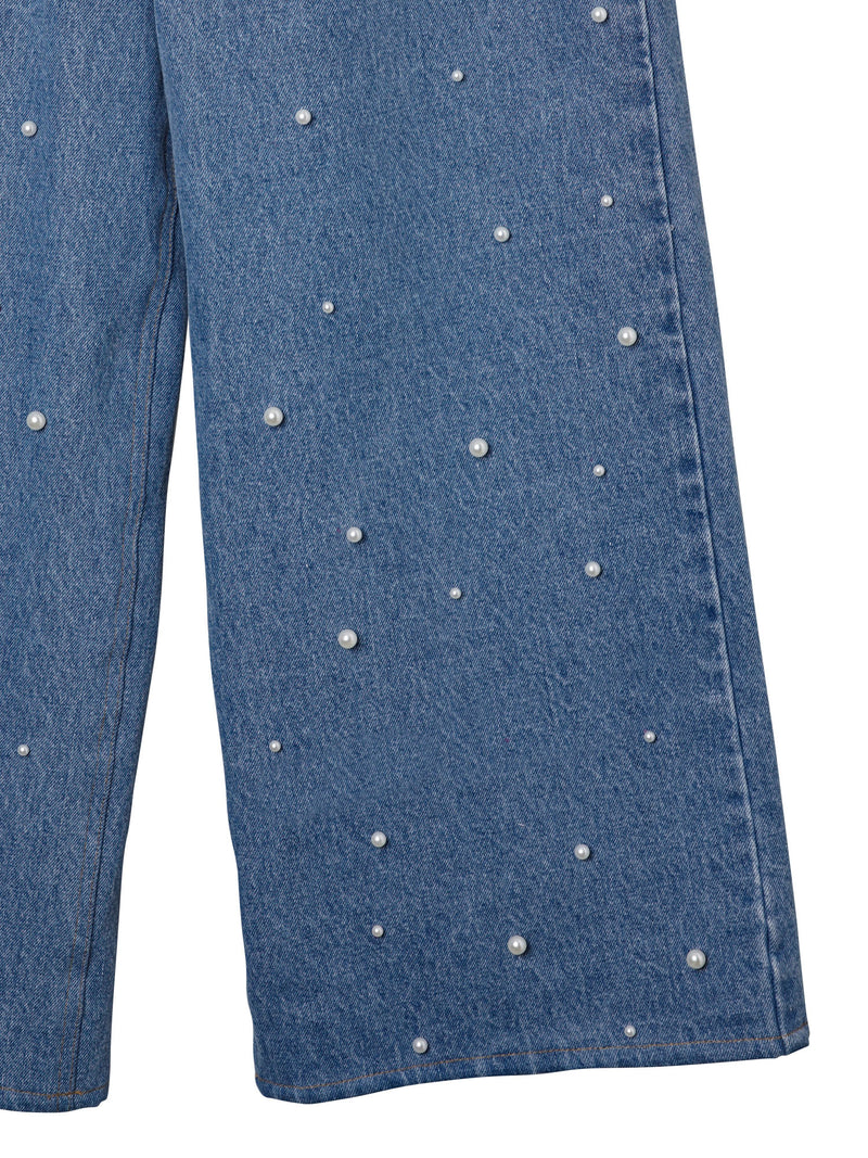 Pearl Denim Baggy Trousers