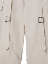 Drill Belted Baggy Trousers