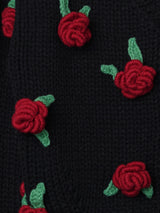 Cardigan With Handmade Roses