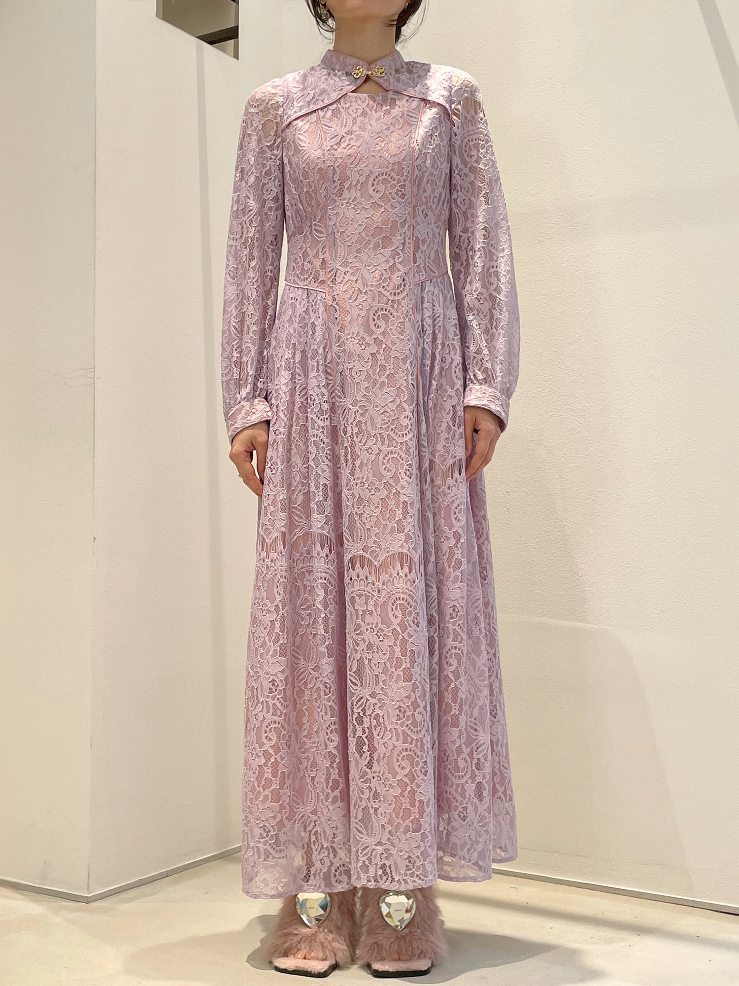 Suiran Lace Long Dress – PAMEO POSE | 公式オンラインストア