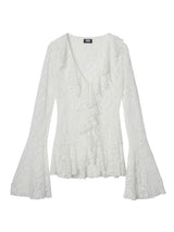 Over Frills Lace Shirts