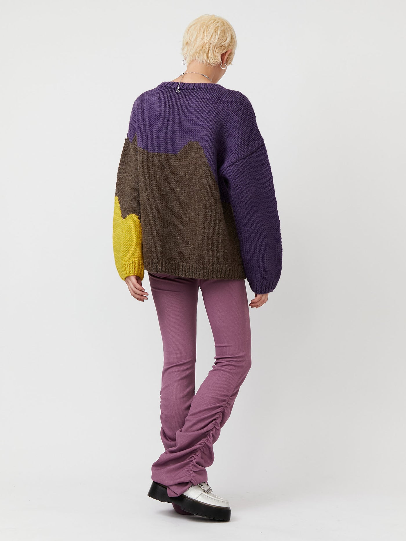 PAMEO POSE Burning Heart Sweater ブラック トップス