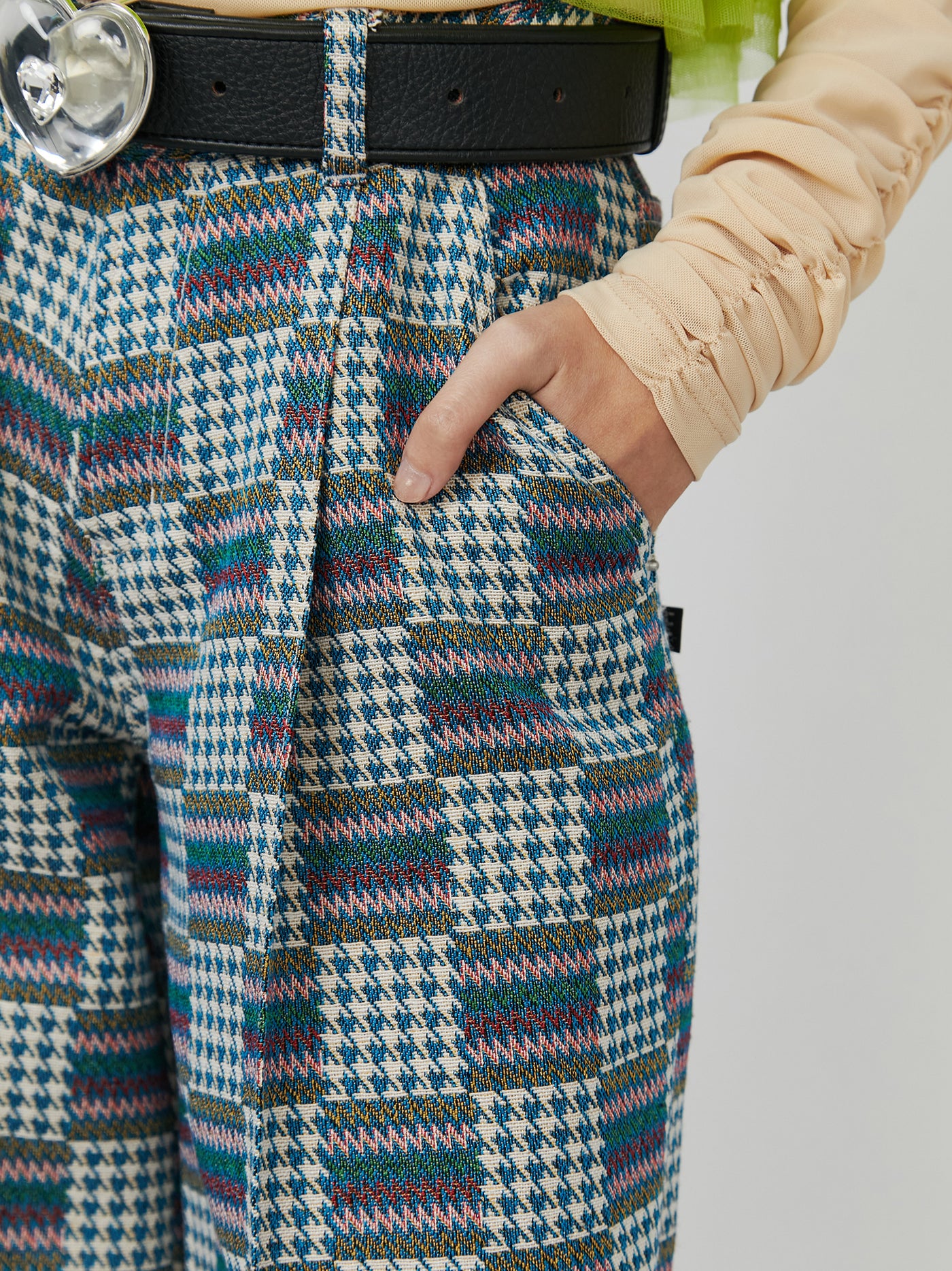 Patchwork Jacquard Trousers – PAMEO POSE | 公式オンラインストア