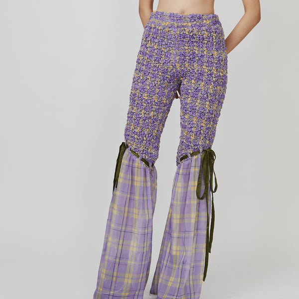 PAMEO POSE パメオポーズ パンツ ズボン 紫 パープル チェック Saturday Night Pants Purple – PAMEO POSE | 公式オンラインストア