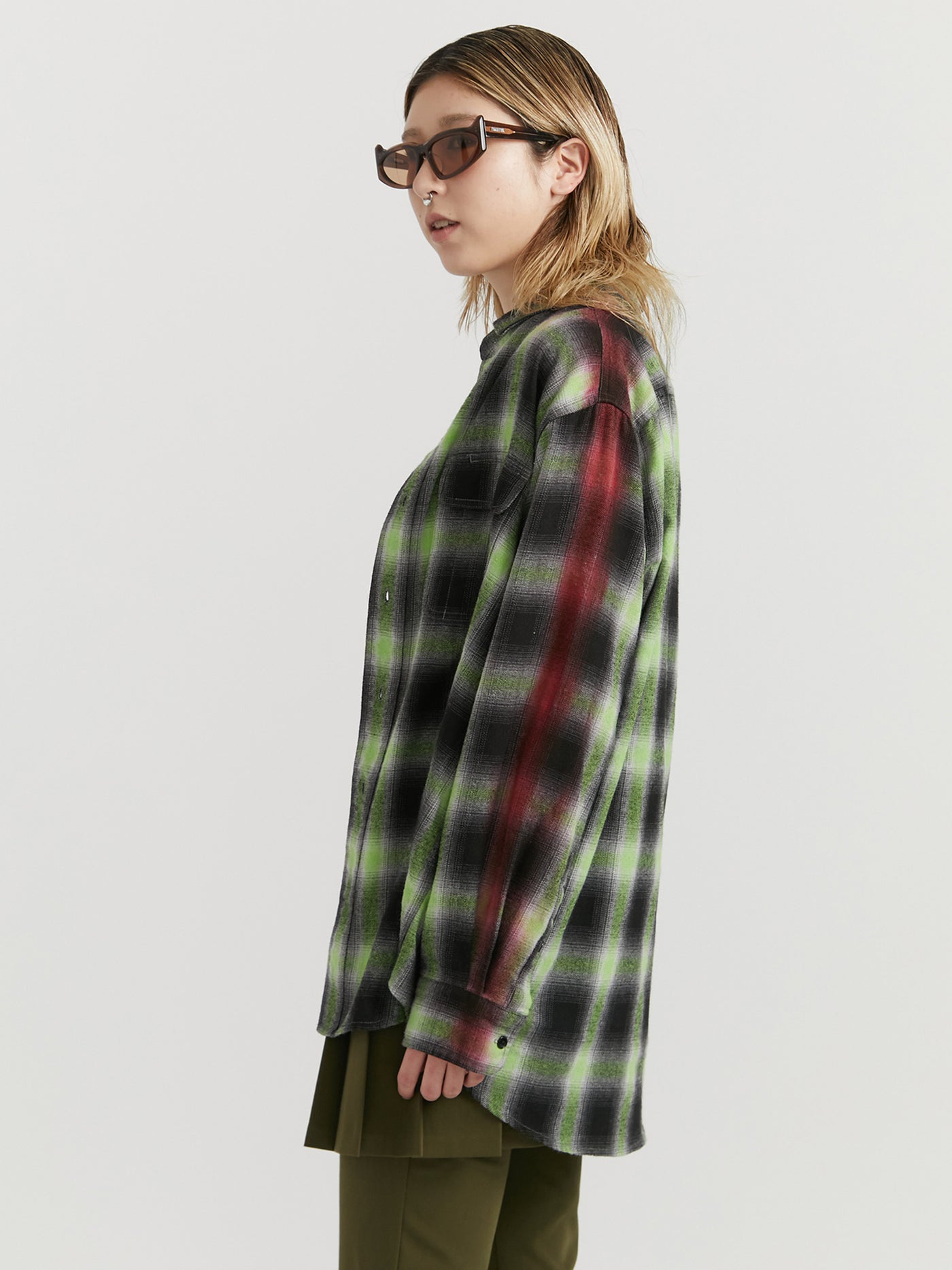 Sprayed Flannel Shirt – PAMEO POSE | 公式オンラインストア