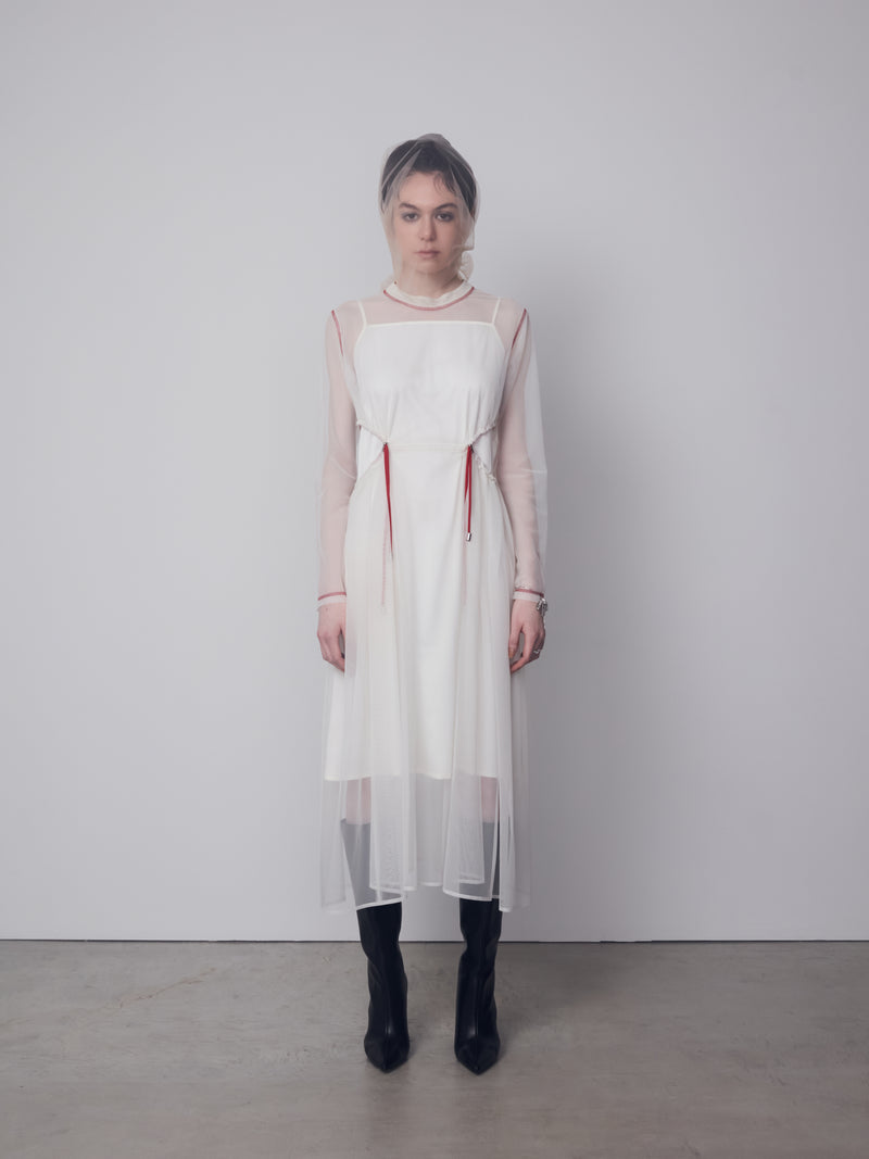 Sheer Point Line Dress