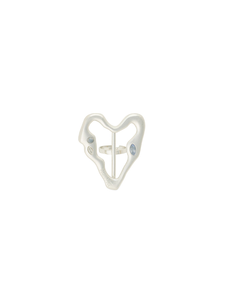 Melting Heart Ribbon Ring