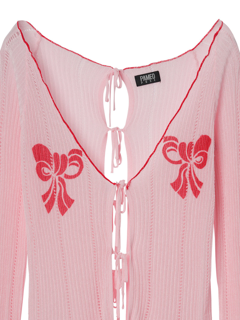 PP Ribon Net Cardigan