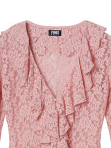 Over Frills Lace Shirts